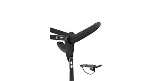 Фаллоимитатор Strap-on-me Mono Density Shine M 18 см, темно-синий металлик 6013861 - Strap-on-me - Цветные - Купить